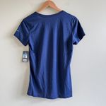 Nike  Dri-Fit Womens Size M Seattle Seahawks NFL Football Navy Short Sleeve Shirt Photo 4