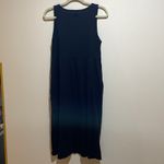 Pact  Relaxed Slub Knit Organic Cotton Henley Tank Midi Dress Black Size Small Photo 8