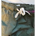 No Boundaries  Shorts Juniors M Green Super High Rise Tie Front M Frayed Boho B3 Photo 8