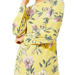 Loft Ann Taylor  Floral Print Boatneck Long Sleeve Shift Dress Size 4‎ Photo 0