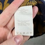 Boden Blue Gold Bird Print Silk Blend Flutter Top Size 8 Photo 5