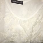 Jella Couture ivory lace cold shoulder dress size medium Photo 4