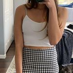 Checkered Mini Skirt Black Size XS Photo 0