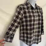 Victoria's Secret Y2K  PINK Rhinestone Flannel Women Top Sz M Festival Grunge Stud Photo 3