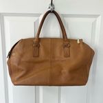 Vince Camuto Jace satchel handbag genuine leather pebbled tan Photo 2