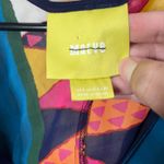 Maeve  Geometric Print V Neck Kimono Style knee length Dress Women US 4 Photo 3