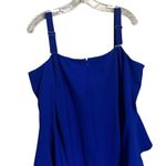 R&M Richards Plus 20W Blue Off the Shoulder Knee Length Dress Optional Straps Photo 6