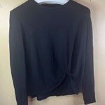 SHOP DYI Women's Twist Front Long Sleeve Black Size‎ Small Athletic Yoga Active Photo 0