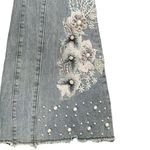 Venus Floral Applique Wide Leg Flare Bootcut Jeans size 6 Photo 8
