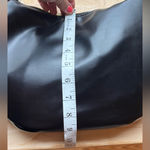 Forever 21 Black Crescent moon shape top handle zipper bag purse Photo 7