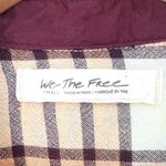 Free People  | S | We The Free Peach Pacific Dawn Flannel Shirt Jacket Shacket Photo 3