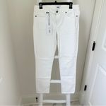 Paige  Skyline Ankle Peg Optic White Straight Leg Jeans Size 31 Photo 10
