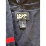Lands End Cardigan Size Small Multicolor Colorblock Stripe Open Top Preppy City Photo 2