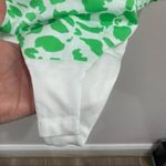 ZARA Green Abstract Animal Print Poplin Bodysuit Medium Trendy Chic Photo 5