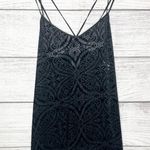 Vintage California Dynasty Black Paisley Burnout Velvet Strappy Nightie Sz Large Photo 7