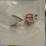 “Just charming” SCISSORS mini charm from THE PIN PEDDLERS INC. Red Photo 1