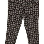 Maliparmi Womens Jacquard Circle Pattern Ankle Pants Chocolate Size 46 Large Brown Photo 0