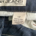 DKNY  Jeans Sz 14 P‎ Dark Wash Side Button EUC! Photo 6