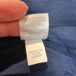 J. Jill Midi‎ Dress PM Navy Blue Floral Shift Ruffle High Low Hem Petite Medium Size undefined Photo 9