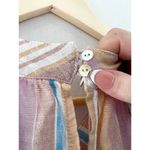 C&C California  Linen Halter Neck Mini Shift Dress Medium Pastel Stripe Beach Photo 6