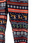 No Boundaries  Reindeer Christmas Holiday Loungewear Pajama Pants Women Sz M Photo 4