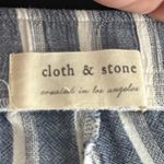 Cloth & Stone  Stripe White Blue Wide Leg Pants Size Large EUC #VEG-0037 Photo 8