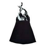 Women's Black & White Halter Top Dress Size L Photo 2