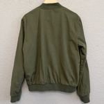 Brandy Melville Bomber Zip Up Jacket Size Large in Green Photo 3