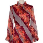 Soft Surroundings Woodland Manor Midi Chiffon Dress Women’s Size XS Handkerchief Photo 2