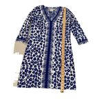 Gretchen Scott  Dress Women Small Animal Print 3/4 Sleeve Stretch Travel Vacation Photo 5