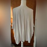 Women’s White Open Front Cardigan Cuffed 1/2 Sleeve And Each Slits On Side Size 2X Photo 6