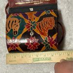 Vintage Leather Mini Purse Mediterranean Trading Company Pompano Beach, Florida Red Photo 3