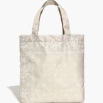 Madewell  NWOT Resourced Bandana Small Tote Bag Light Green Geometric Print Photo 6