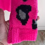 autumn cashmere Hot Pink Leopard Pullover Sweater XS Fuchsia MobWife Crewneck Photo 5