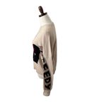 Krizia Maglia Panda Sweater‎ Crewneck Pullover Cashmere Blend 1980s Beige Sz L Tan Size L Photo 3