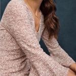 Anthropologie Maeve Dress Tweed Bell Sleeve Retro Sheath Cream & Red Mini Mod Dress Size Small Photo 7