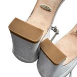 Badgley Mischka Jackie Jeweled Silver Glitter Sandal Wedding Formal Size 8 NWT Photo 10