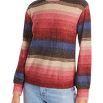 AQUA  Multicolor Striped Long Sleeve Knit Top Photo 0