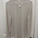 Lululemon  athletica Women’s Beige Long Sleeve Tee Photo 0