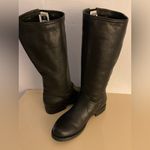 Frye women black leather Veronica tall knee high harness boots size 8.5 Photo 3