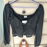 Le lis  Long Sleeve Crop Top black bow Photo 0