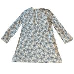 Sigrid Olsen  100% Cotton V-Neck Tunic Top Sequin Star Fish Long Sleeve Sz Medium Photo 5