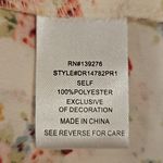 💕DR2💕 Long Sleeve Crochet Detail Long Sleeve Blouse ~ Floral Print Medium Red Photo 6