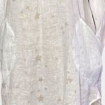 For Cynthia Beach Cover Up 100% Linen Stars S Photo 5