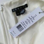 Theory NWT Mystsra in Off-white Admiral Crepe Open Back Sheath Dress 12 $335 Photo 1