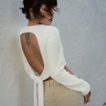 ZARA Faux Fur Cut Out Top Photo 0