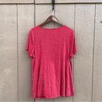 Torrid Womens Shirt Red White Polka Dot Super Soft Button Front Plus Size 2X Photo 2