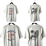 Urban Outfitters Property of Hoop It Up 3x3 T Shirt 2000 Vintage Y2K White Large L Basketball Photo 1