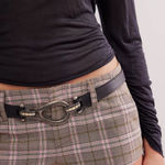 Free People Micro Shorts Plaid Trouser Shorts Summer Boho Medium Photo 0