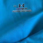 Under Armour Coldgear blue hooded stretch long sleeve T-shirt Photo 3